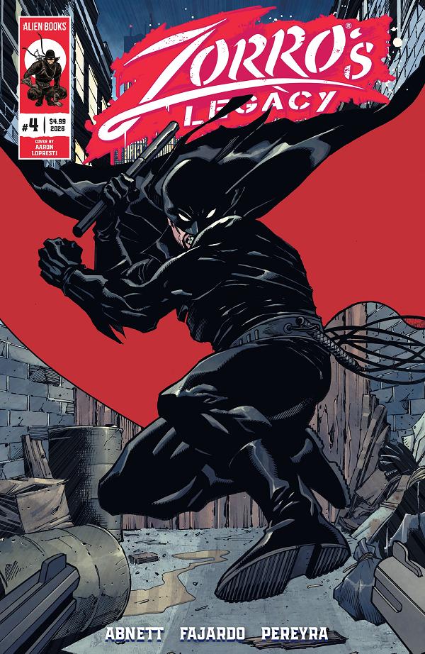 Zorro's Legacy #4 cover by Aaron Lopresti