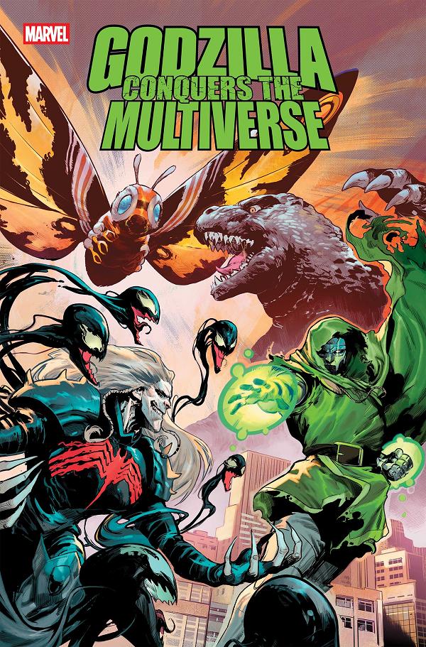Godzilla Conquers The Multiverse #5 cover by Juan Frigeri