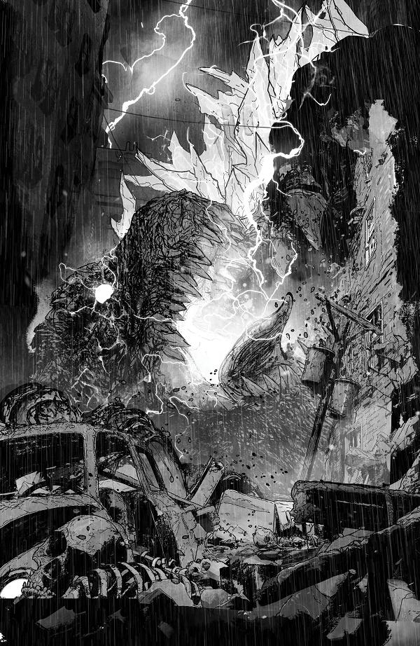 The Horror Of Godzilla #4 variant cover by Tristan Jones
