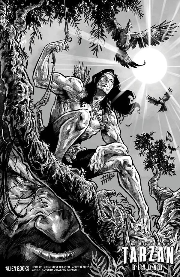 Tarzan Beyond #5 variant cover by Guillermo Fajardo