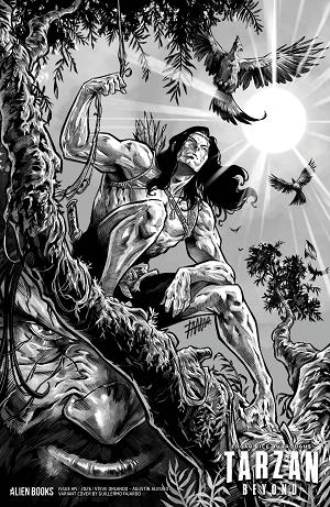 Tarzan Beyond #5 Variant D (Fajardo B&W) cover