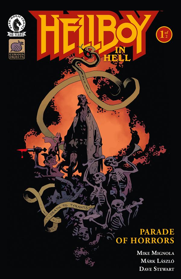 Hellboy In Hell: Parade Of Horrors #1 variant cover by Mike Mignola