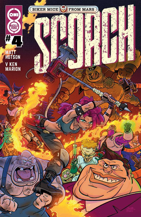 Biker Mice From Mars Scorch #4 variant cover by Jacob Perez