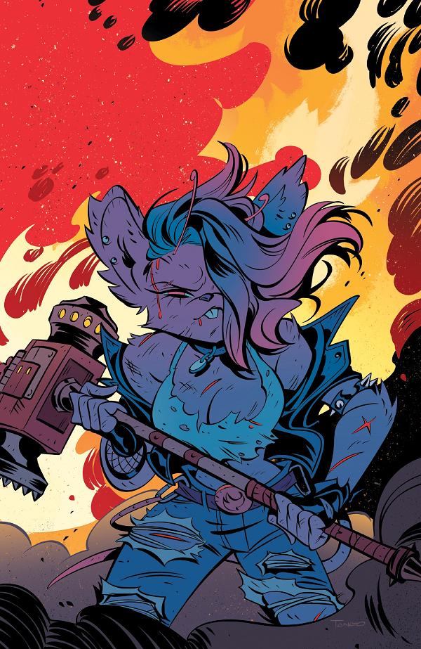Biker Mice From Mars Scorch #4 variant cover by Tango