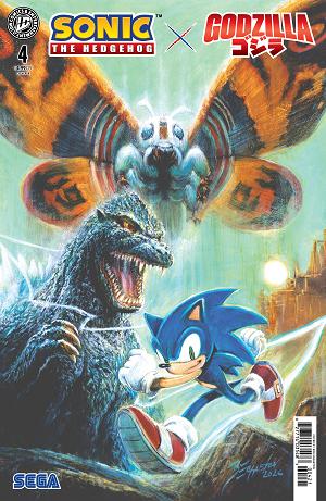 Sonic The Hedgehog X Godzilla #4 Variant B (Eggleton) cover