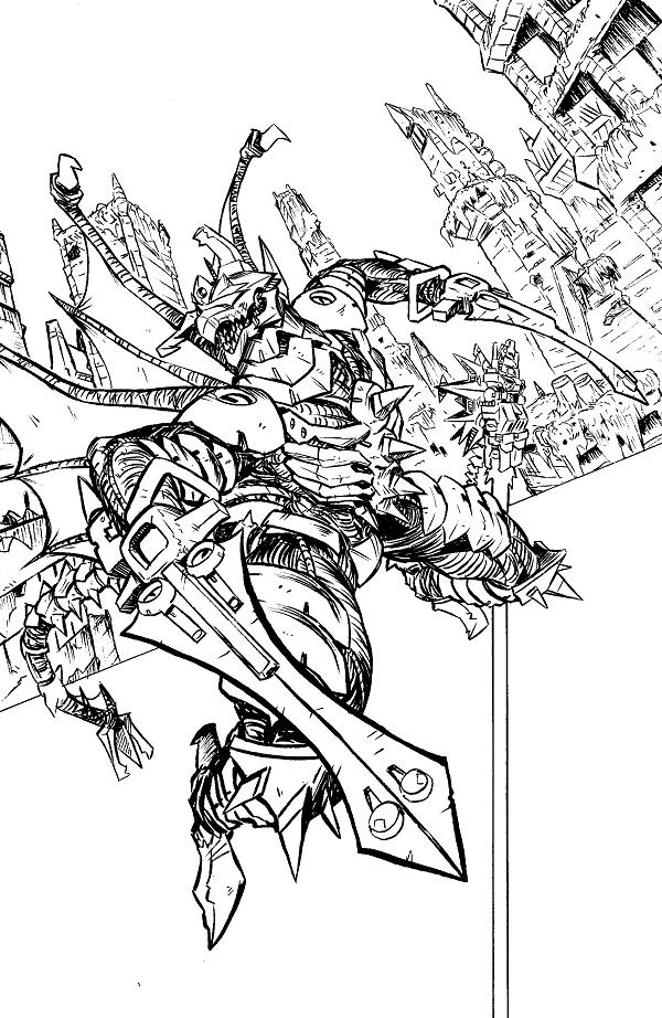 Starship Godzilla: Invasion X #2 variant cover by Oliver Ono