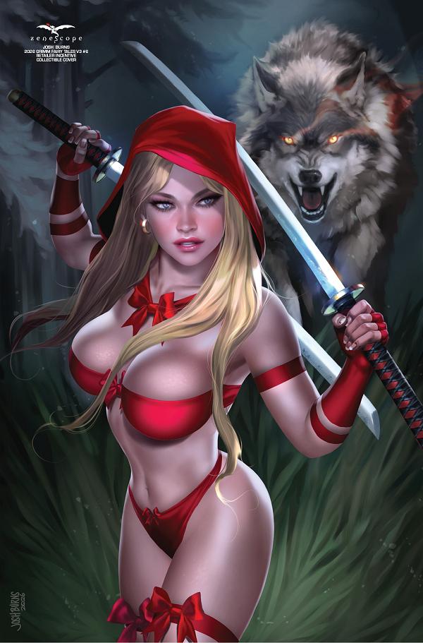 Grimm Fairy Tales Vol 3 #6 variant cover by Josh Burns