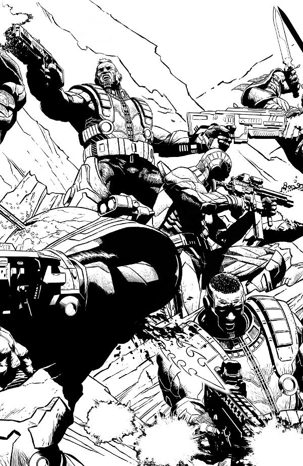 Planet Death #3 variant cover by Joe Quesada