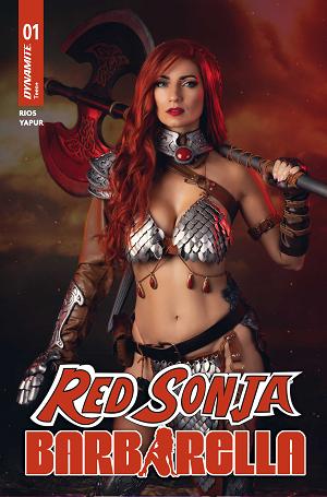 Red Sonja Barbarella #1 CVR D CVR D COSPLAY IVY RED SONJA cover