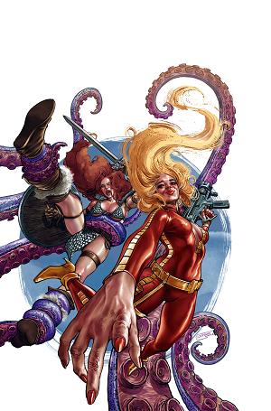 Red Sonja Barbarella #1 CVR O CVR O INC 1:15 DIEGO YAPUR FOIL VIRGIN cover