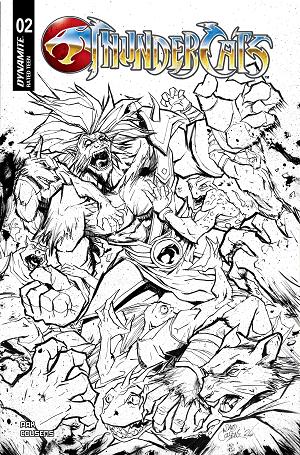 Thundercats (2026) #2 CVR I CVR I INC 1:20 DAVID COUSENS LINE ART cover