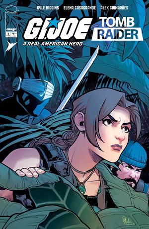 Gi Joe A Real American Hero Tomb Raider #2 CVR A ELENA CASAGRANDE & ALEX GUIMARAES cover