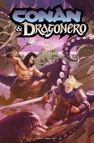 Conan & Dragonero #7 CVR C (OF 7) CVR C LORENZO NUTI FOIL cover