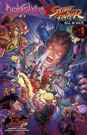 Darkstalkers X Street Fighter Hell On Earth #1 CVR A ALBERTO ALBURQUERQUE cover