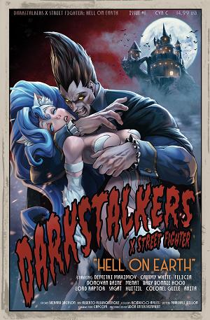 Darkstalkers X Street Fighter Hell On Earth #1 CVR C (ONE SHOT) CVR C DRAX GAL cover