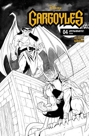 Gargoyles (2026) #4 CVR H CVR H INC 1:10 DREW MOSS LINE ART cover