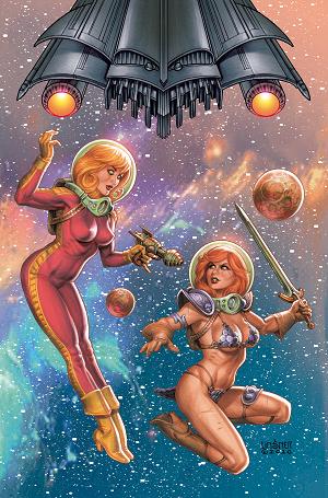 Red Sonja Barbarella #1 CVR J CVR J JOSEPH MICHAEL LINSNER LTD VIRGIN cover
