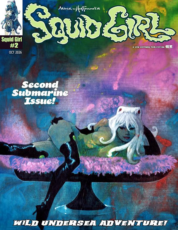Squid Girl Magazine #2 cover by Mike Hoffman
