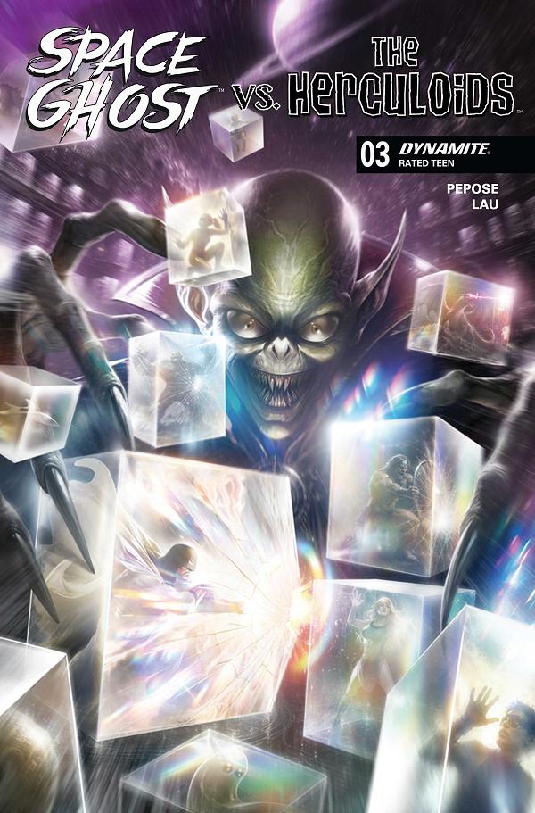 Space Ghost Vs The Herculoids #3 cover by Francesco Mattina