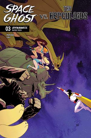 Space Ghost Vs The Herculoids #3 CVR B CVR B DREW MOSS cover