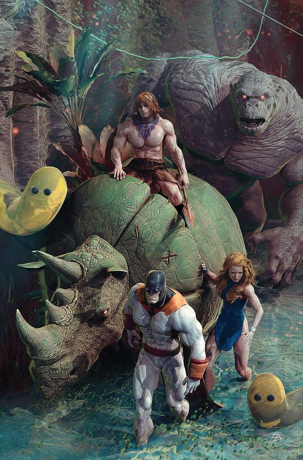 Space Ghost Vs The Herculoids #3 variant cover by Bjorn Barends