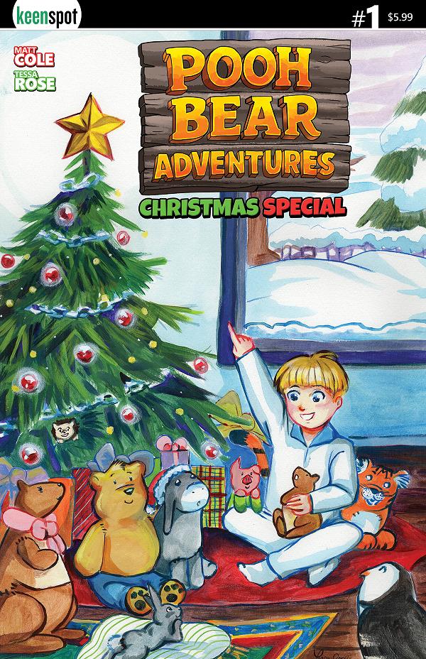 Pooh Bear Adventures Christmas Special #1 cover by Tessa Rose