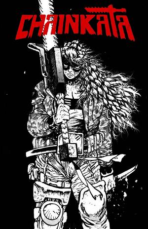 Chainkata #1 CVR B CVR B DANIEL WARREN JOHNSON B&W cover