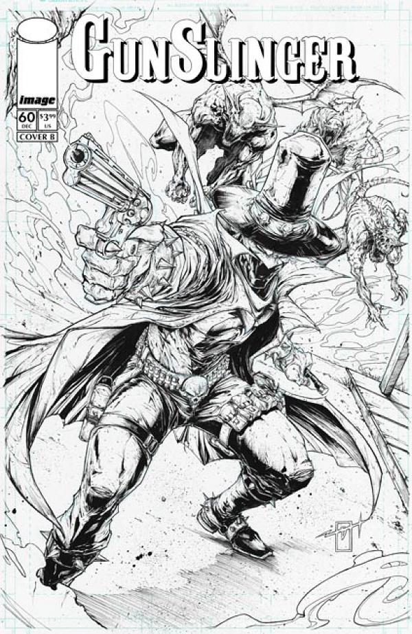 Gunslinger Spawn #60 variant cover by Jonathan Uribe