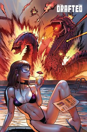 Devils Due Presents Drafted #1 CVR E (ONE SHOT) CVR E INC 1:10 TIM SEELEY UV SPOT GLOSS cover