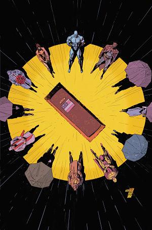 Justice League Unlimited #25 CVR F CVR F CLAY MANN WATCHMEN 40TH ANNIVERSARY CARD STOCK cover