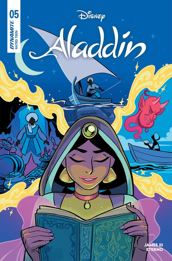 Aladdin #5 cover by Natacha Bustos