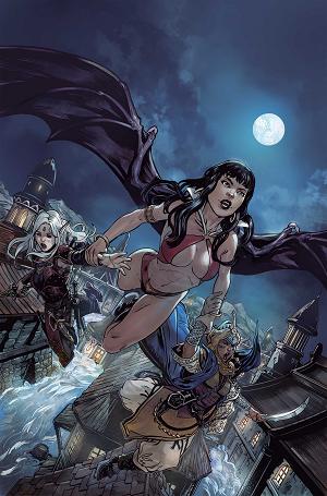 Pathfinder Vampirella Blade Of Darkness #2 CVR H CVR H INC 1:20 STEVEN CUMMINGS VIRGIN cover