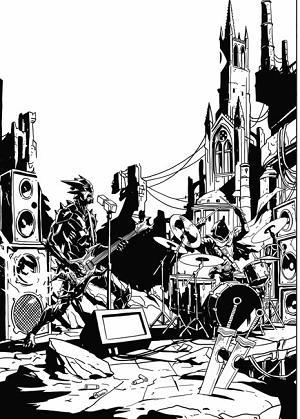 Fireborn #6 CVR F CVR F EMMANUEL GERVASONI CARDSTOCK CONCERT B&W cover