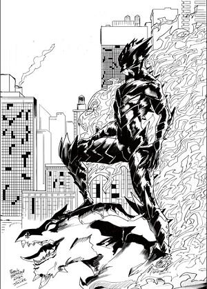Fireborn #6 CVR G CVR G INC 1:25 PATRICK MULHOLLAND B&W VIRGIN CARDSTOCK cover
