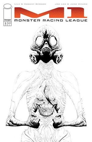 M1 Monster Racing League #6 CVR B CVR B INC 1:25 JAE LEE B&W cover