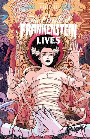 Universal Monsters The Bride Of Frankenstein Lives #2 CVR C (OF 4) CVR C LUANA VECCHIO CONNECTING cover