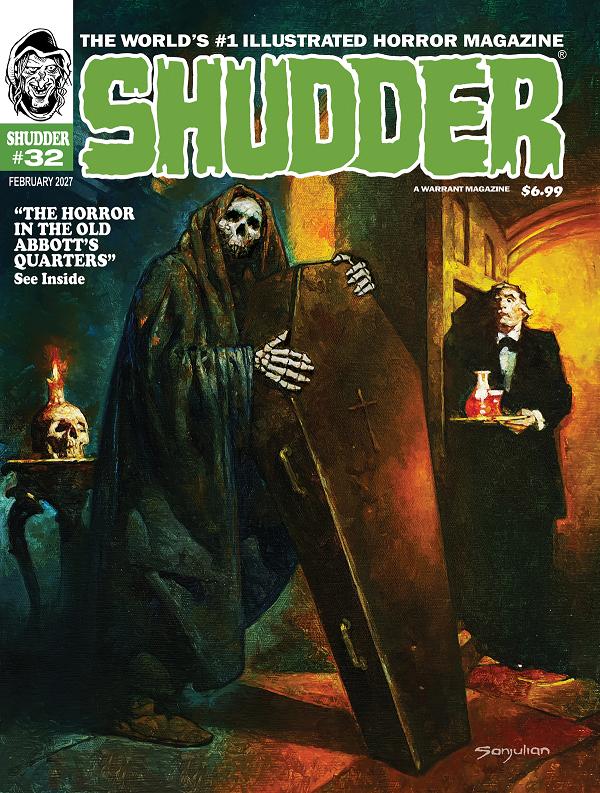 Shudder Magazine #32 cover by Sanjulian