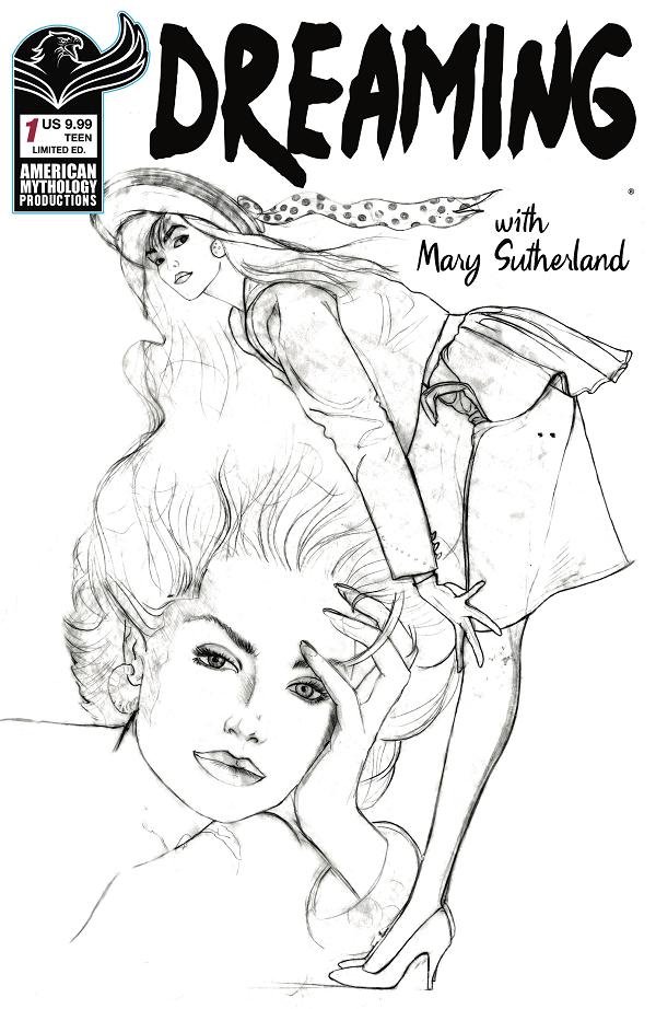 Dreaming With Mary Sutherland #1 variant cover by Billy Tucci