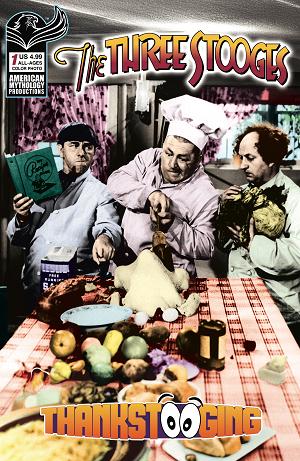 Three Stooges Thankstooging #1 CVR C (ONE SHOT) CVR C COLOR PHOTO cover
