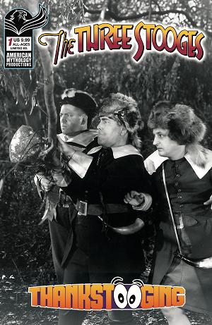 Three Stooges Thankstooging #1 CVR D (ONE SHOT) CVR D LIMITED EDITION B&W PHOTO cover