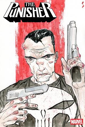 Punisher #9 GEOFF SHAW ART STYLE VARIANT [BG] cover