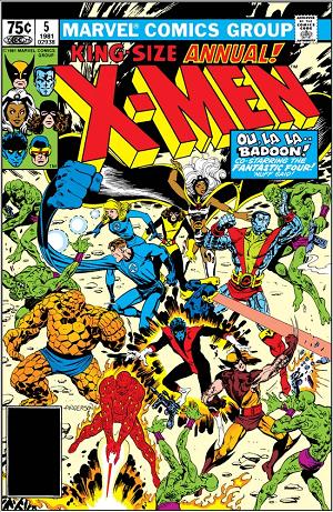 X-Men Annual #5 cover