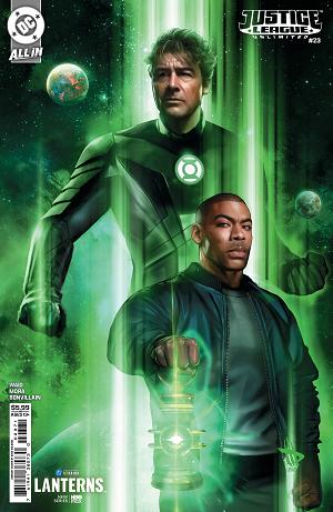 Justice League Unlimited #23 CVR G CVR G DAVE WILKINS LANTERNS CARD STOCK cover