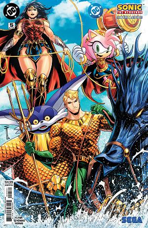 Dc X Sonic The Hedgehog Metal Legion #5 CVR C (OF 5) CVR C SERG ACUNA CARD STOCK cover