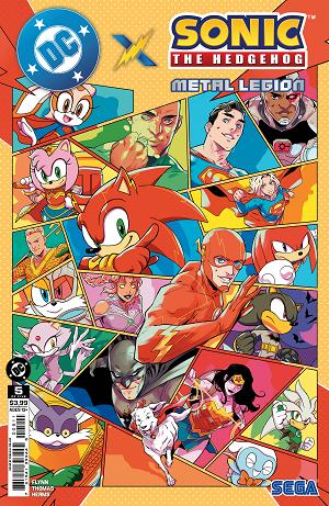 Dc X Sonic The Hedgehog Metal Legion #5 CVR A PABLO M COLLAR cover