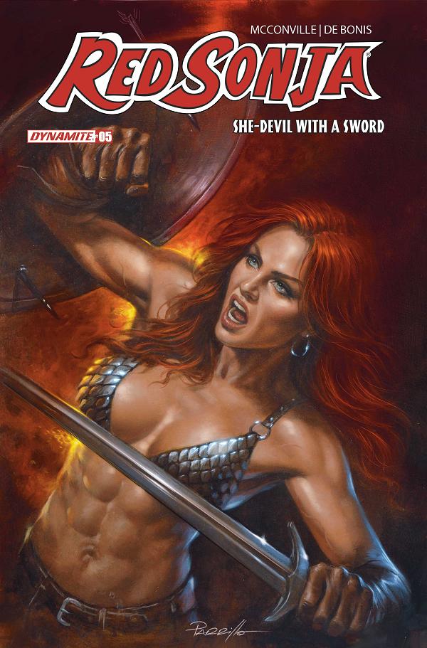 Red Sonja She Devil With A Sword #5 variant cover by Lucio Parrillo