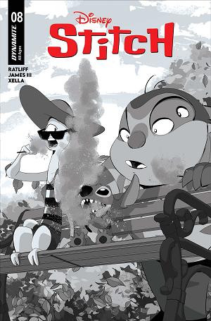 Stitch #8 CVR E CVR E INC 1:10 JAE LEE LINE ART cover