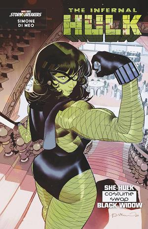 Infernal Hulk #9 SIMONE DI MEO HELLFIRE COSTUME SWAP VARIANT cover