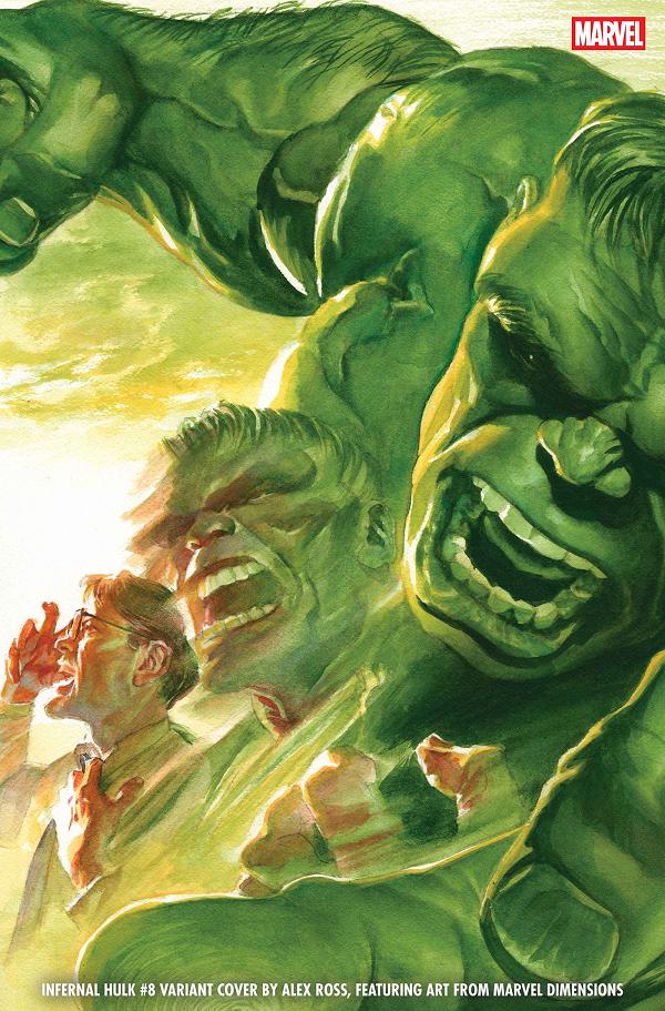 Infernal Hulk #8 variant cover by Alex Ross