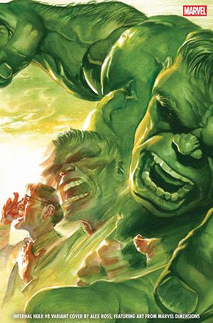 Infernal Hulk #8 ALEX ROSS MARVEL DIMENSIONS VARIANT cover